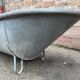 Baignoire adulte zinc galvanisee vintage 1940