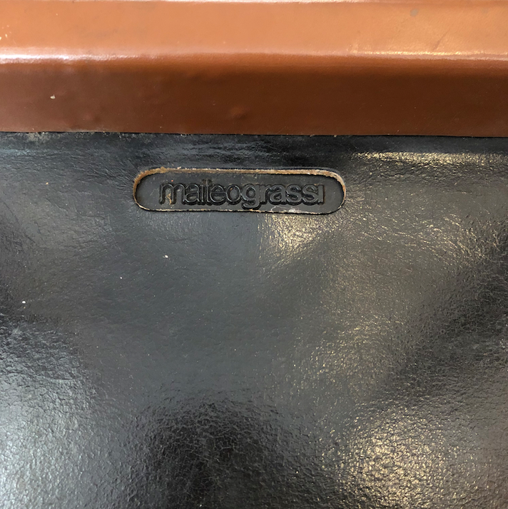 Matteo Grassi 'Havana' leather stool