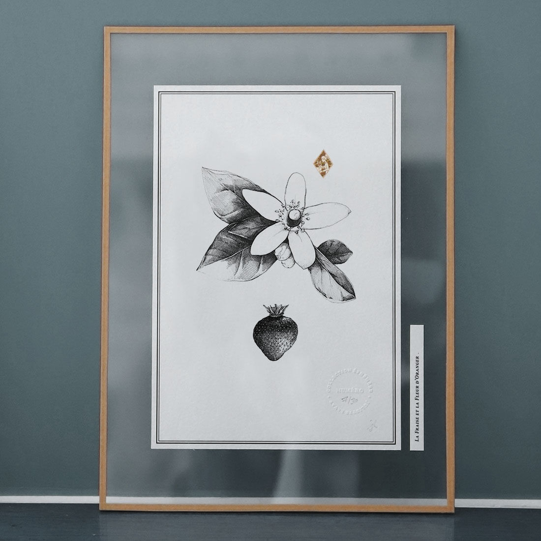 Table - "The strawberry and the orange blossom"