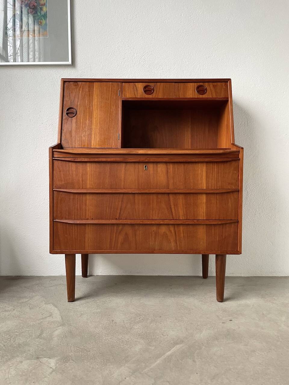 Danish teak secretary from the 60s