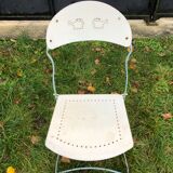 Metal folding garden chairs