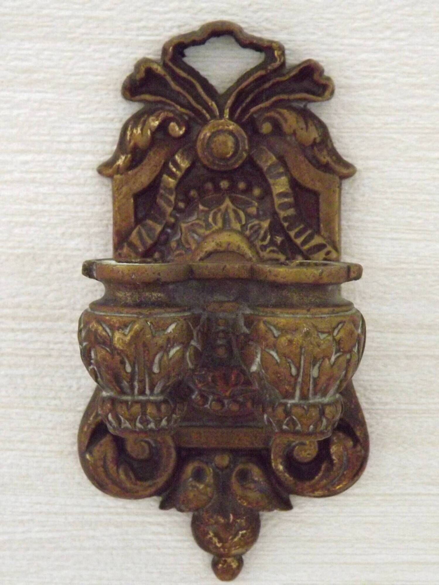 Pair of French Antique Signed GAVEAU 12 Double Piano Candle Sconces