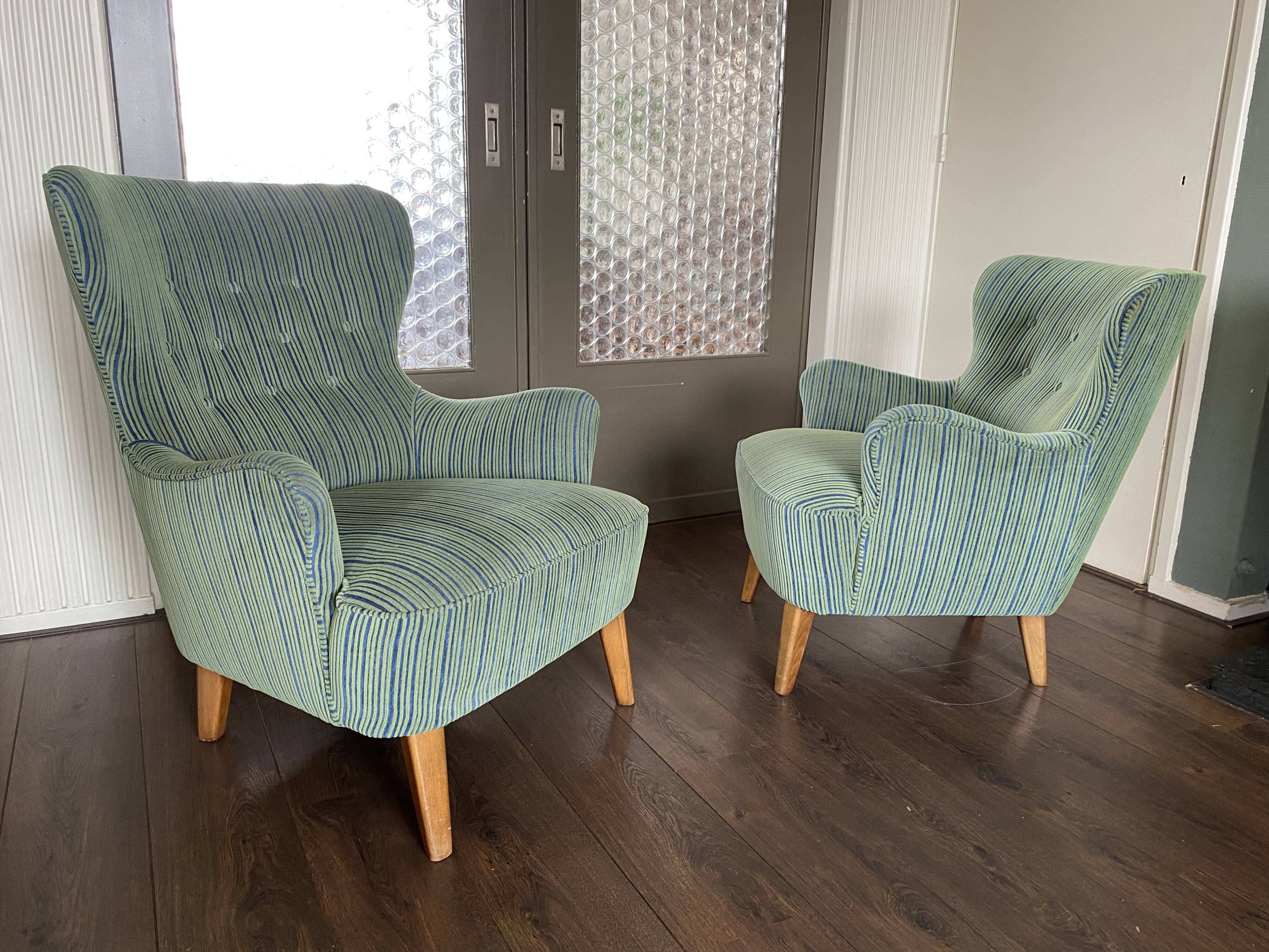 Vintage Lounge Chairs by Theo Ruth for Artifort, 1950s, Set of 2