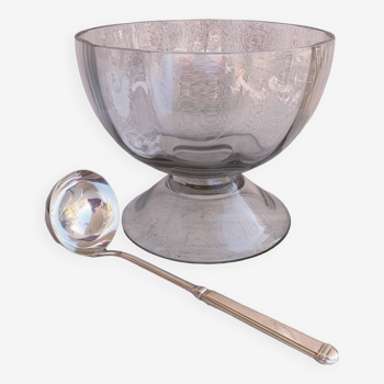 Cocktail bowl and serving ladle