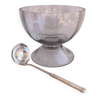 Cocktail bowl and serving ladle