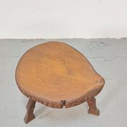 Mid-Century Brutalist Tree Trunk Side Table, 1960s