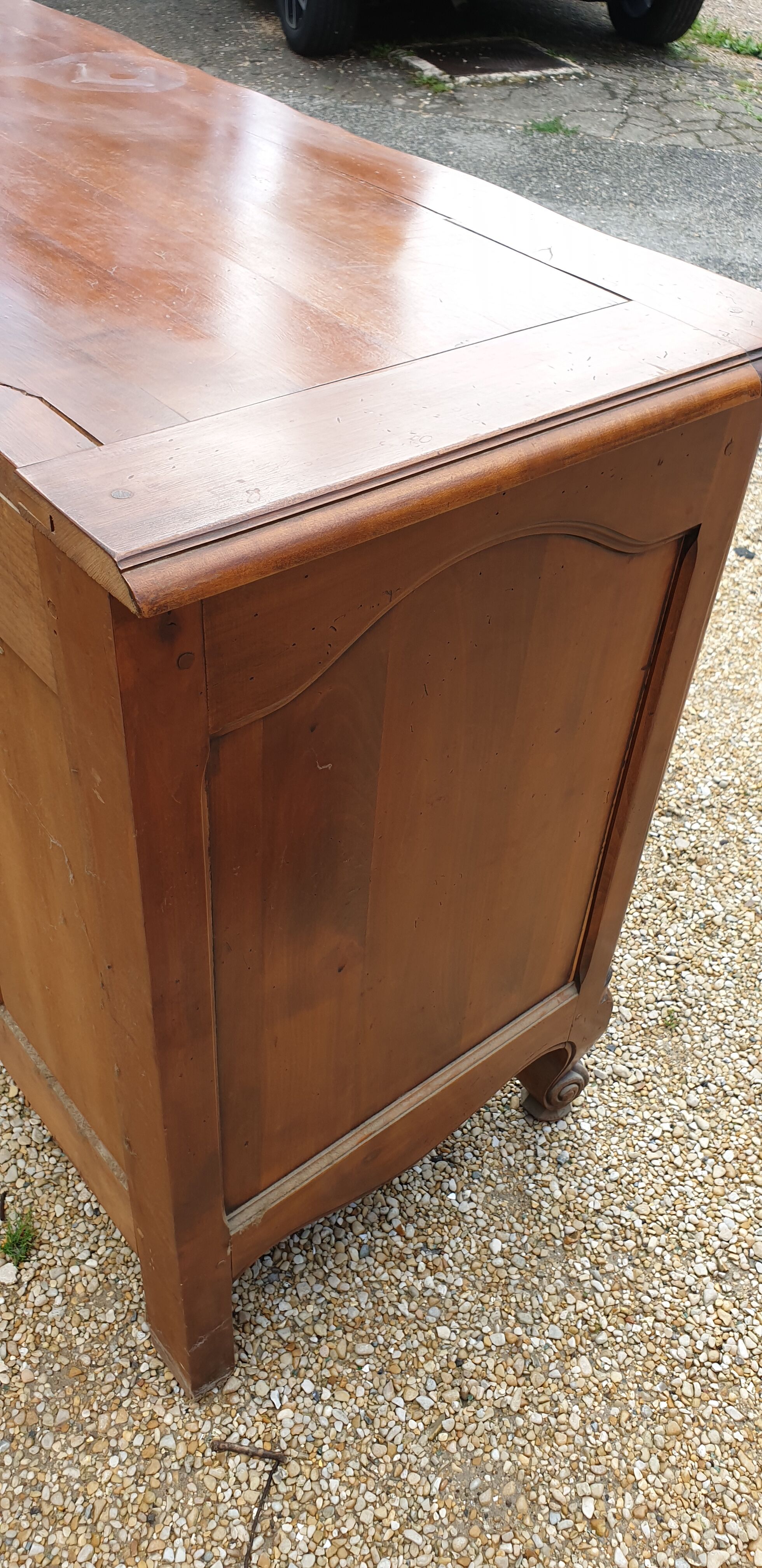Chest of drawers Louis XV in cherry wood