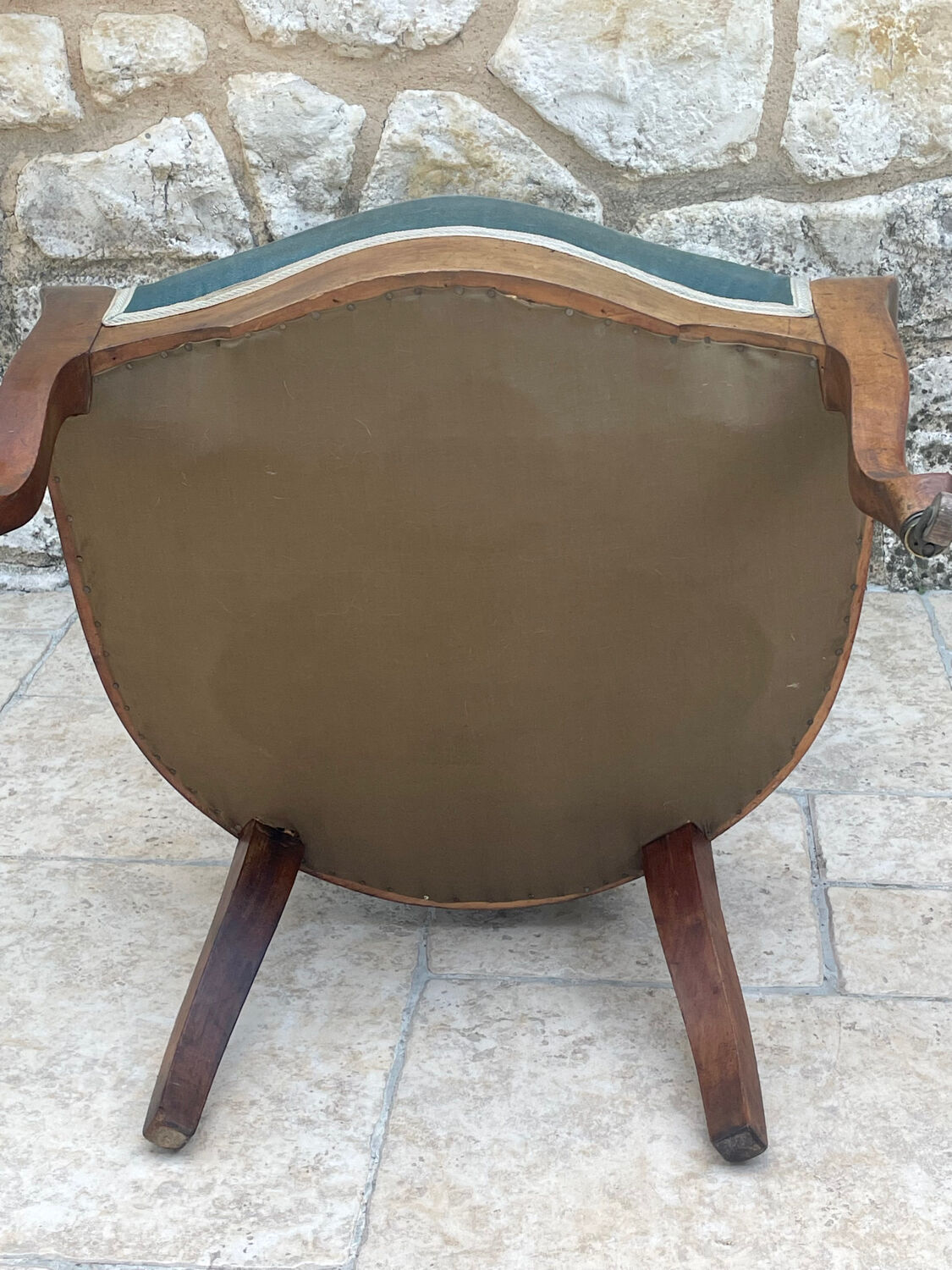 Napoleon III style mahogany armchair