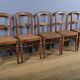 Set of 5 solid oak chairs, Louis Philippe period – 2nd half of the 19th century.