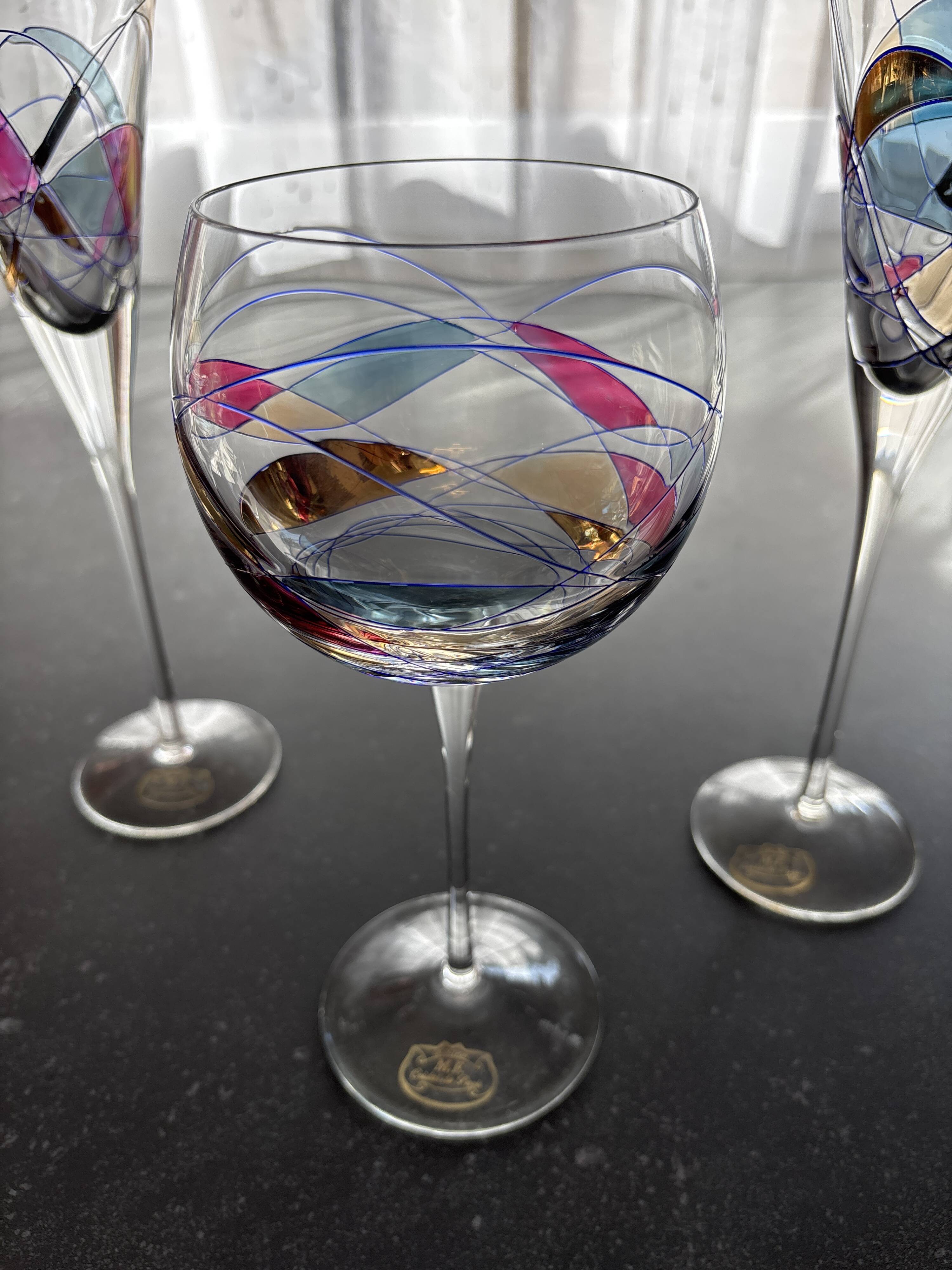 Verre en cristal M.f paris