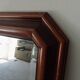 Vintage octagonal bevelled mirror from the 1960s.