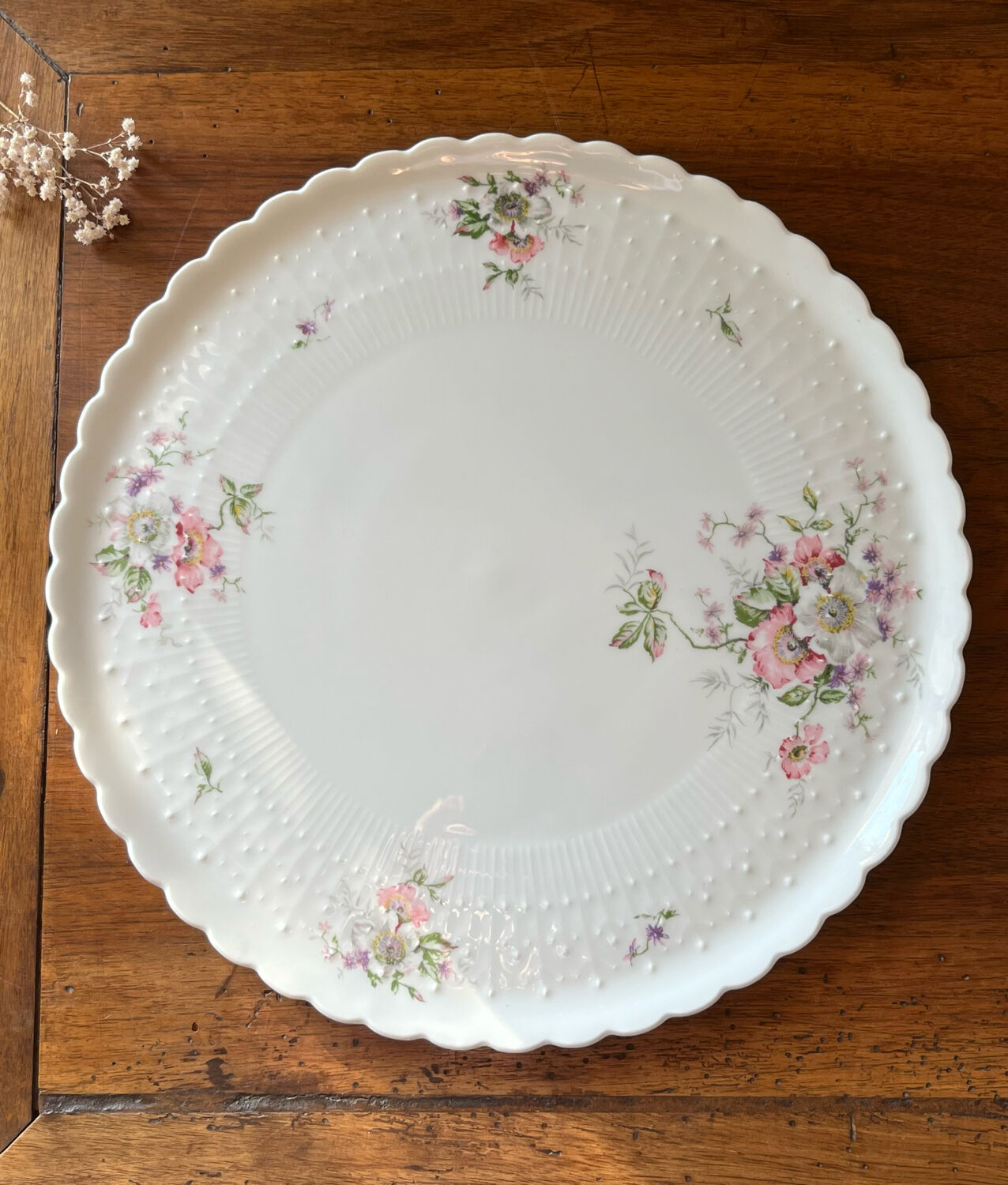 Limoges porcelain pie dish - Boyer