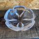 Vintage daum crystal petal shaped ashtray pocket video #d9
