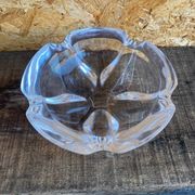 Vide poche cendrier ancien style daum cristal forme pétale vintage #d9