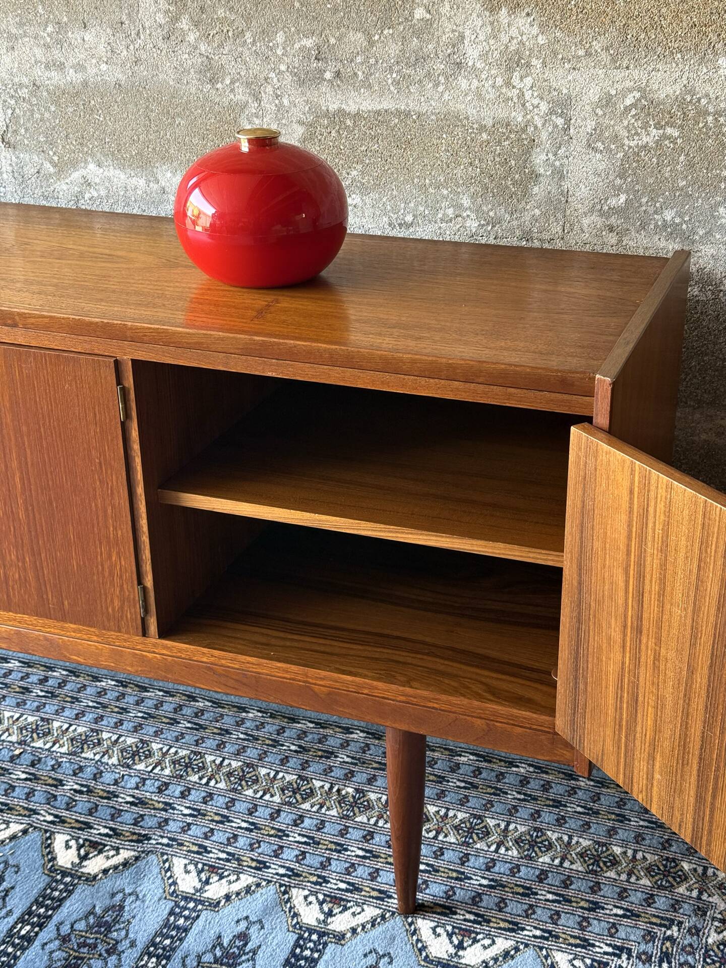 Vintage Scandinavian teak sideboard, 1960.