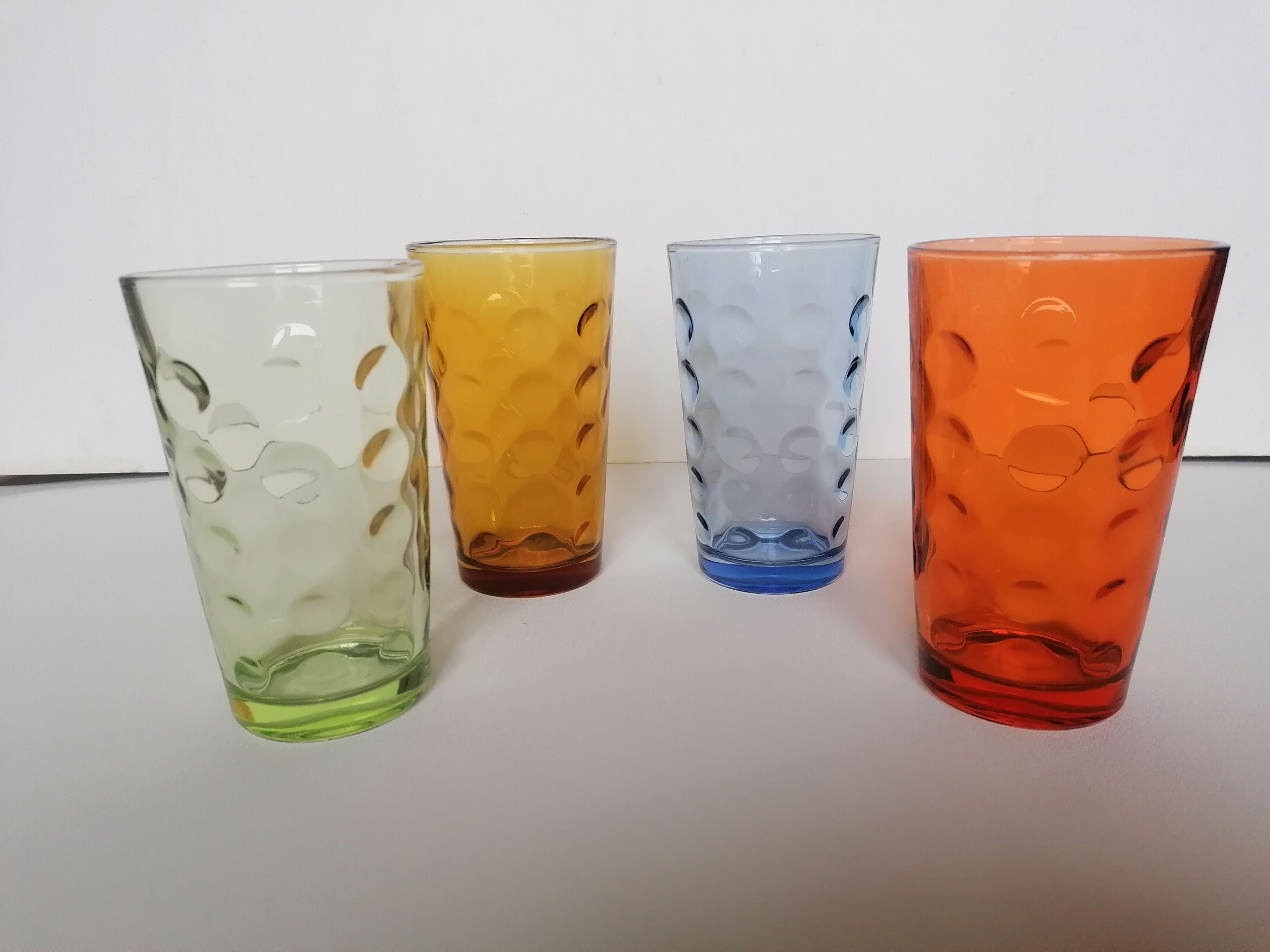 4 vintage glasses 70s