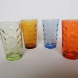 4 vintage glasses 70s