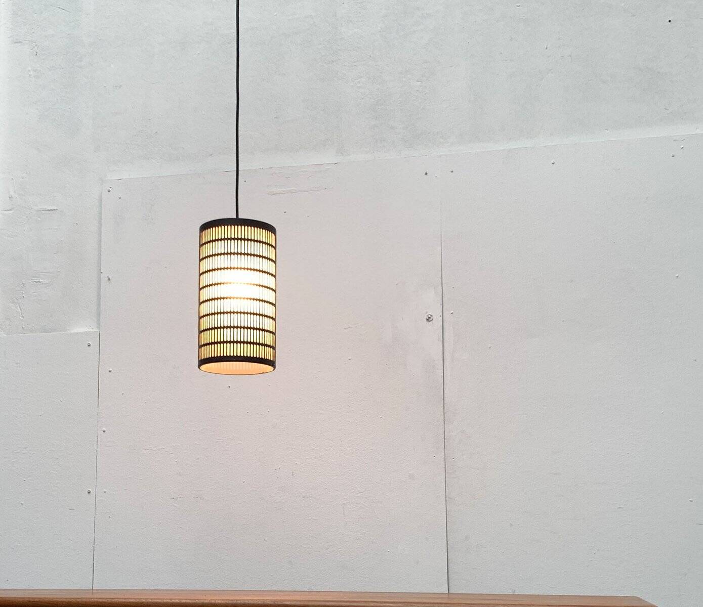 Mid-century minimalist perforated pendant, 1960s