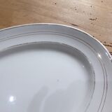 Oval serving dish in porcelain from St Amand 191106