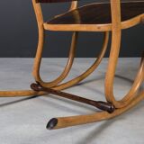 Antique Jacob & Josef Kohn Rocking Chair | Art Nouveau Design, Bentwood,