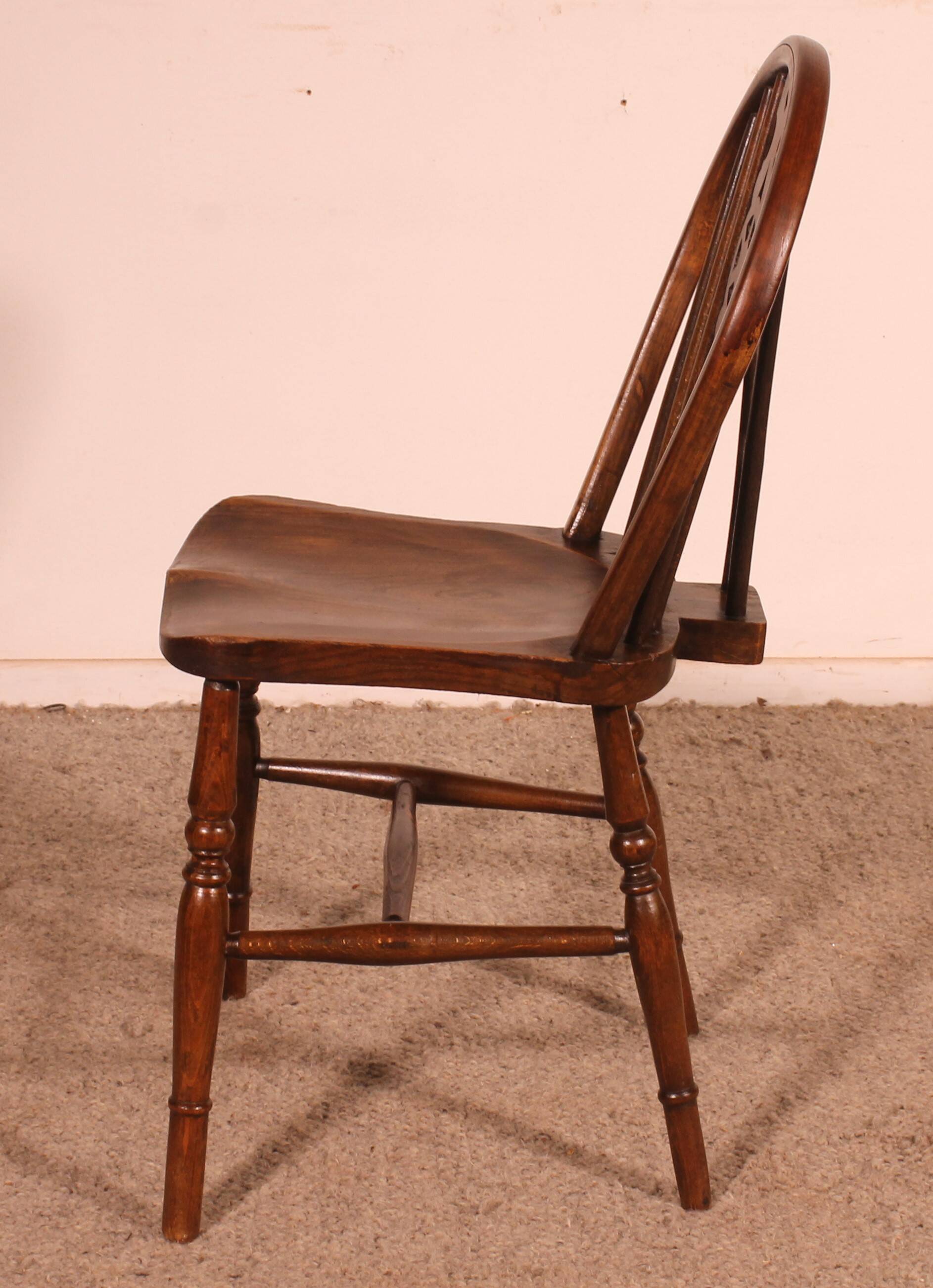 Set Of 6 Windsor Wheelback Chairs