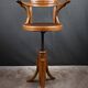 Swivel Chair for Children in Stained Beech, Thonet Style – Early 20th Century