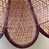 Vintage rattan flower hanging