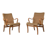 Mina lounge Chairs by Bruno Mathsson for Mathsson international