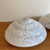 Abats-jours art déco en verre de Clichy