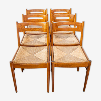 Series of six Scandinavian chairs