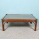 Table basse bambou et verre