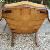 Old walnut Voltaire armchair