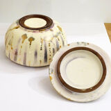 Gold & silver specid earthenware jewellery box