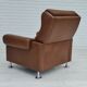 Fauteuil en cuir du milieu du siècle, années 1970
