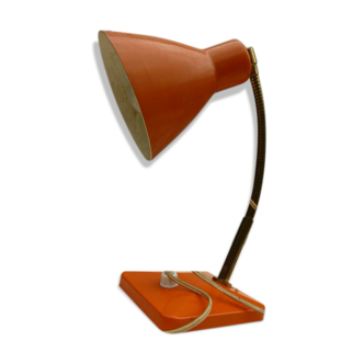 Orange articulated lamp aluminor