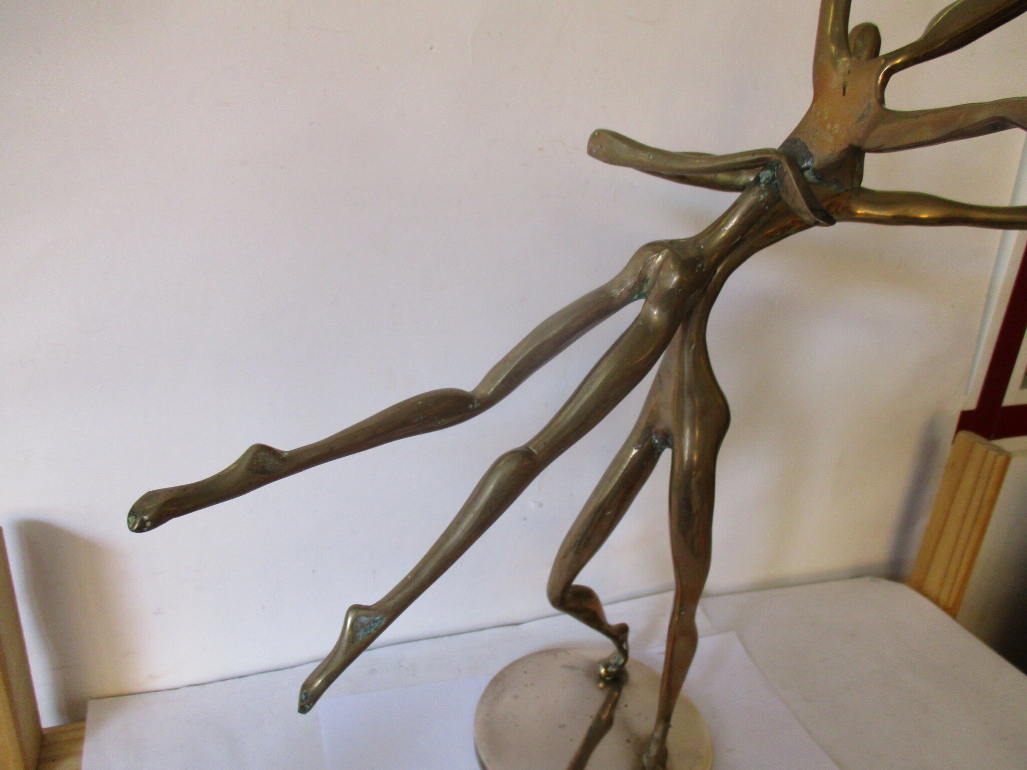 Sculpture bronze"Les Danseurs" de YVES LOHE, H56cm Selency