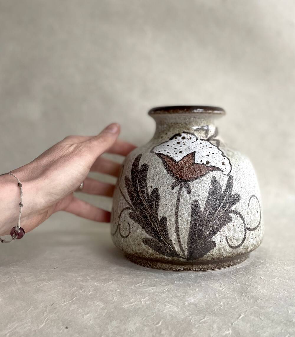 Vintage Scheurich Keramik Ceramic Vase - Stamped Model 293-16 W. Germany