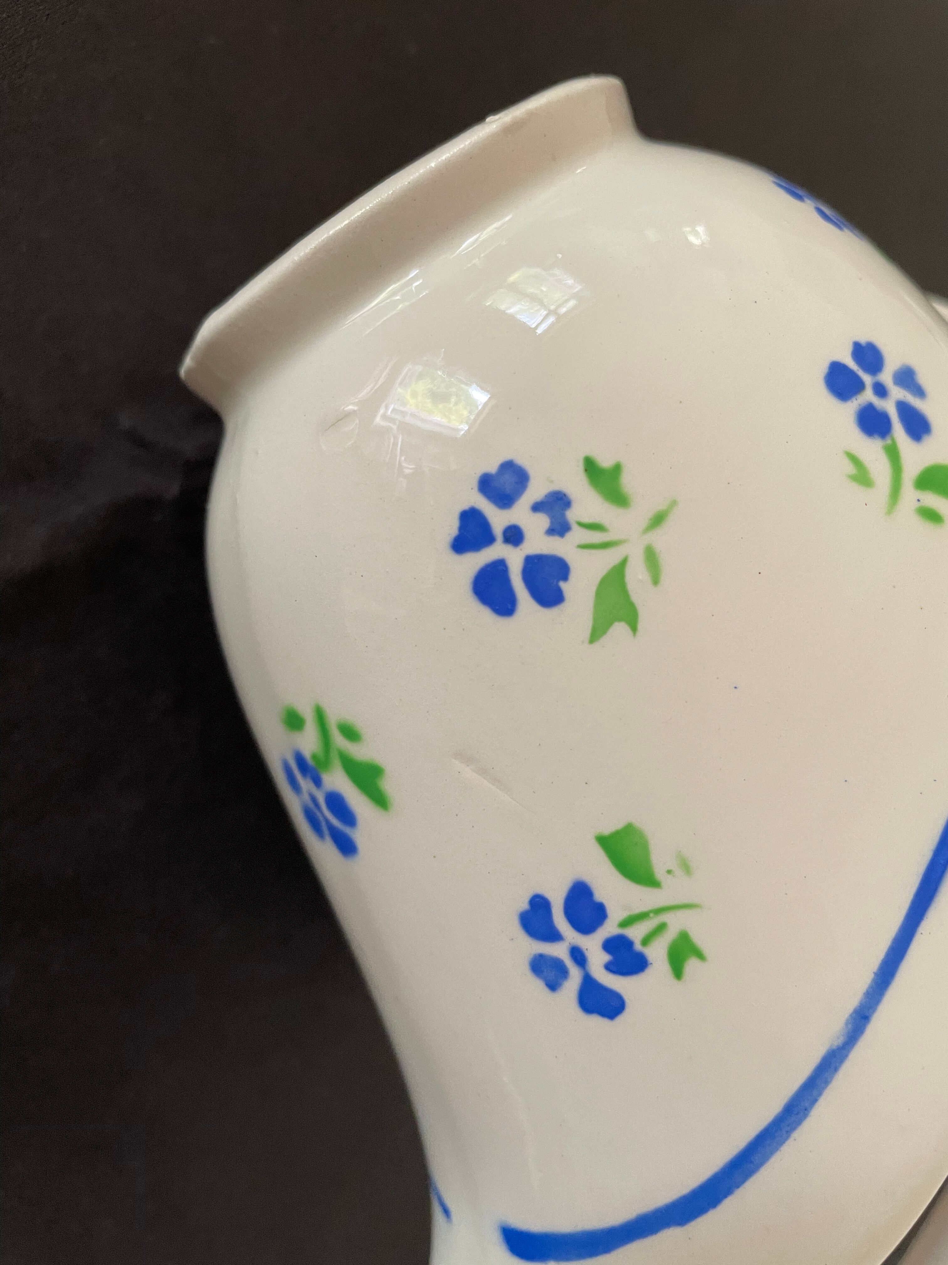 Badonviller porcelain sauce boat 1950