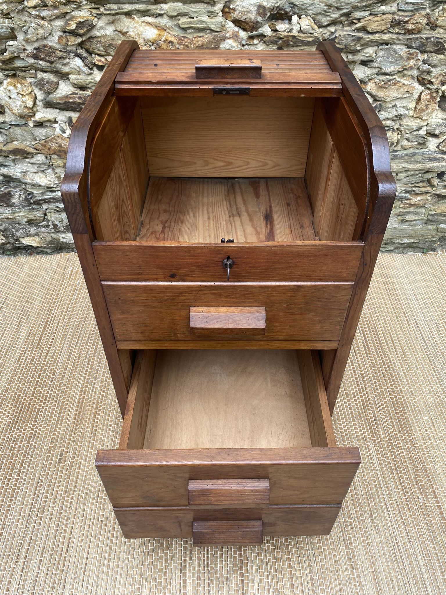 Office furniture, wooden sliding-door filing cabinet