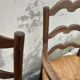 Paire de fauteuils rustique en chêne
