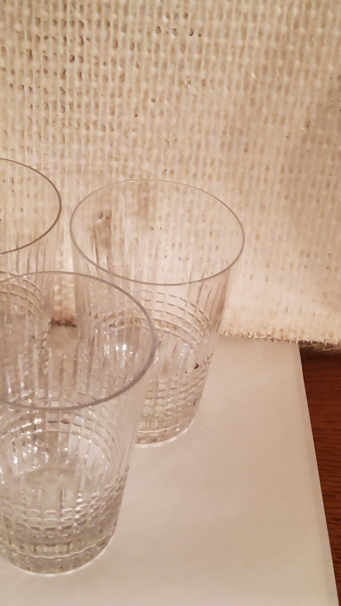 Set of 5 crystal glasses of Baccarat model Nancy