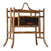 Anglo-Japanese bamboo imitation magazine rack, tortoiseshell, 19th century.