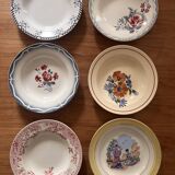 Mismatched antique plates