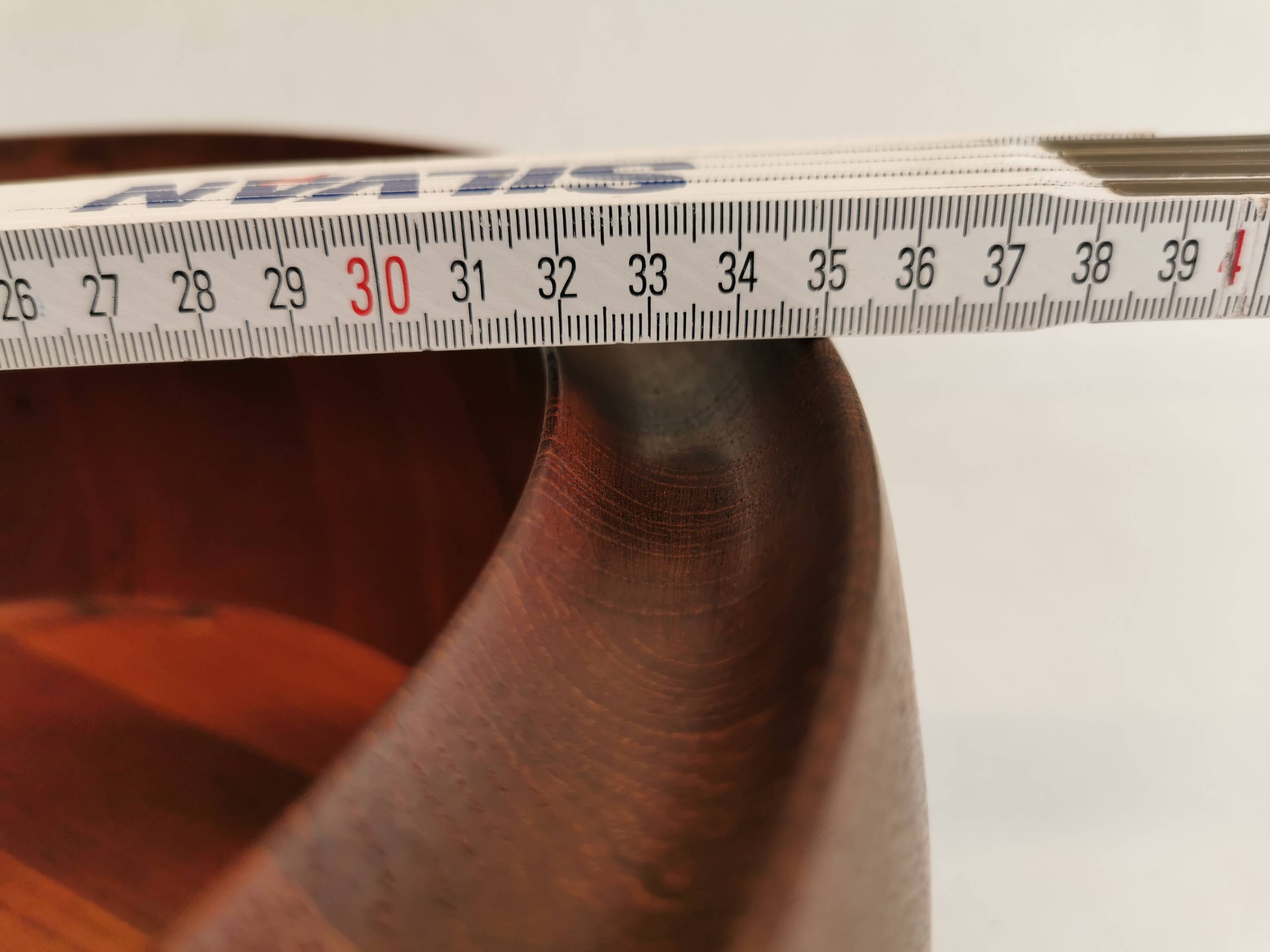 Huge Danish-designed bowl in solid teak.