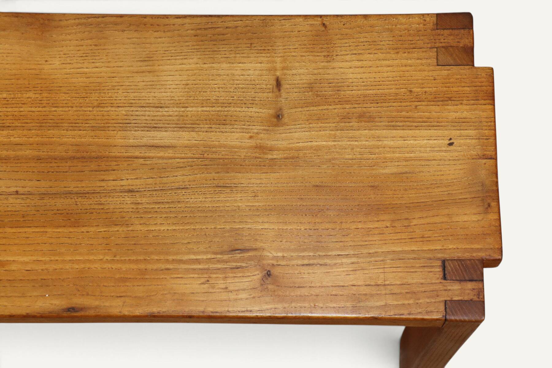 S09 bench in solid oak by Pierre Chapo – 1970s