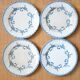 Lot de 4 assiettes Chantilly de la manufacture Longwy