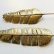 Lot de 2 plumes en laiton