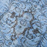 5x8 Shades Of Blue Soft Pastel Vintage Rug, 155x252Cm SK 4004