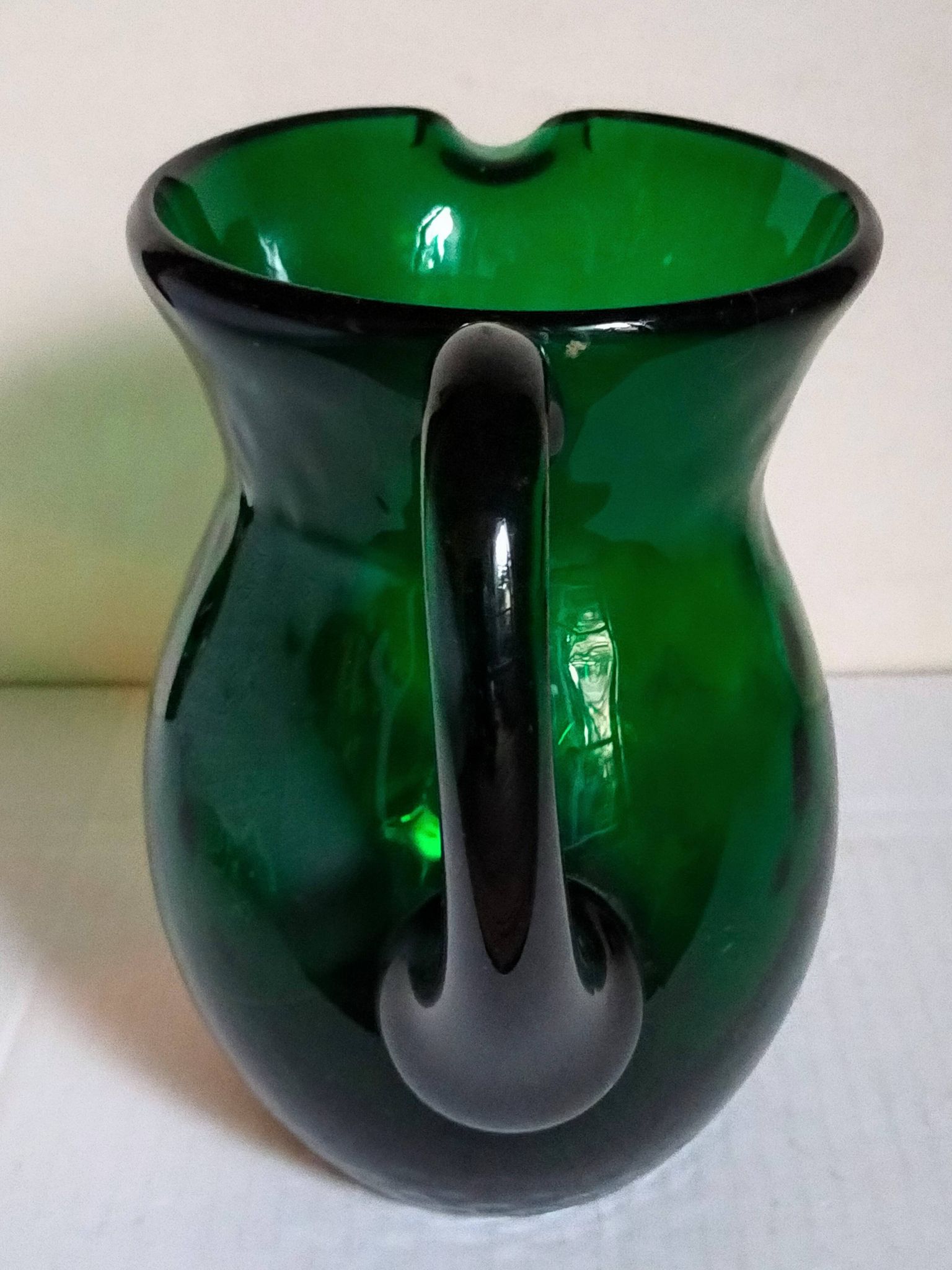Vintage Empoli blown glass jug