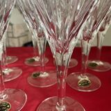 Verres à eau en cristal taillé main